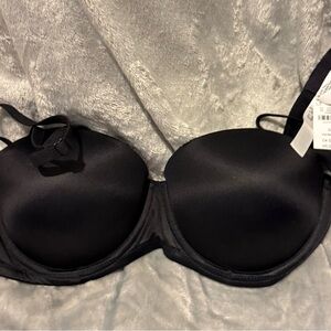 Victoria’s Secret PINK Wear Everywhere Push-Up Strapless Black Bra 32D